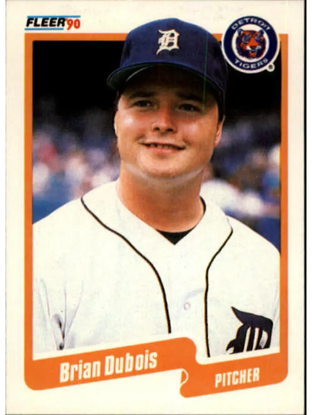 1990 Brian DuBois Fleer Baseball Card #601